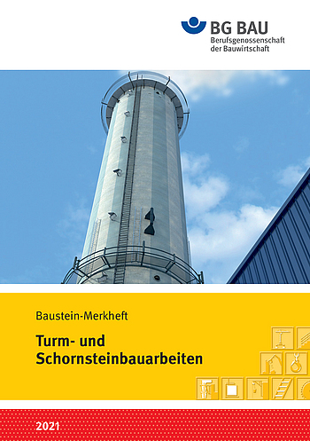 Titelbild Baustein-Merkheft: Turm- und Schornsteinbauarbeiten