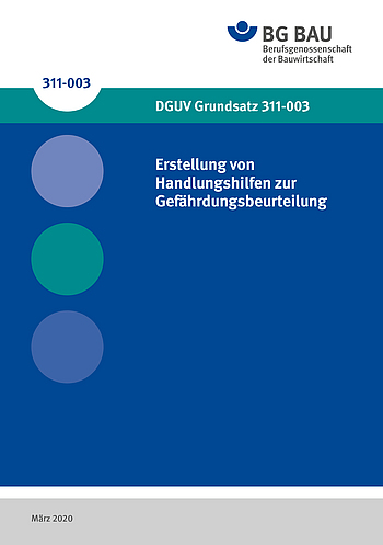 Titelbild DGUV Grundsatz 311-003: Erstellen von Handlungshilfen zur Gefährdungsbeurteilung