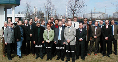 Teilnehmer der Sitzung in Merseburg mit den Obleuten der Arbeitskreise zu den Expositionsbeschreibungen.