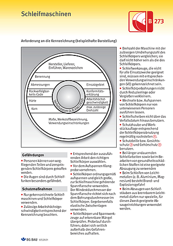 Titelbild Baustein B 273: Schleifmaschinen