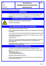 Betriebsanweisungen für Arbeitsmittel: Persönliche Schutzausrüstung gegen Absturz