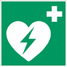 Sicherheitszeichen Rettungszeichen - Automatisierter Externer Defibrillator (AED) E010
