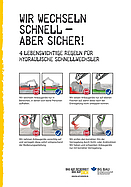 Bau auf Sicherheit - Regeln für hydraulische Schnellwechsler Plakat (A4)