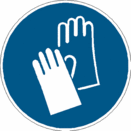 Sicherheitszeichen Gebotszeichen - Handschutz benutzen M009