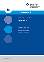 Titelbild der DGUV Vorschrift 38: Bauarbeiten