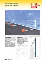 Titelbild Baustein B 104 Flachdach-Absturzsicherungssysteme