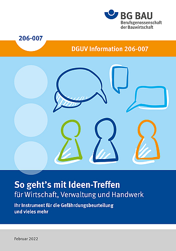 Titelbild DGUV Information 206-007 So geht's mit Ideen-Treffen – Tipps für Wirtschaft, Verwaltung und Dienstleistung