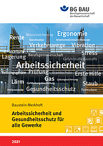 Titelbild Baustein Merkheft: Arbeitssicherheit und Gesundheitsschutz für alle Gewerke