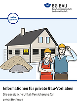 Titelbild der Broschüre Informationen für private Bau-Vorhaben in Leichter Sprache.