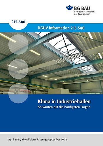 DGUV Information 215-540: Klima in Industriehallen