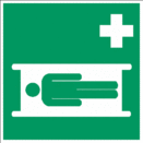 Sicherheitszeichen Rettungszeichen - Krankentrage E013