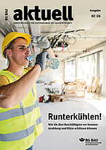 Titelbild BG BAU aktuell 2-2026, Bauwirtschaft.