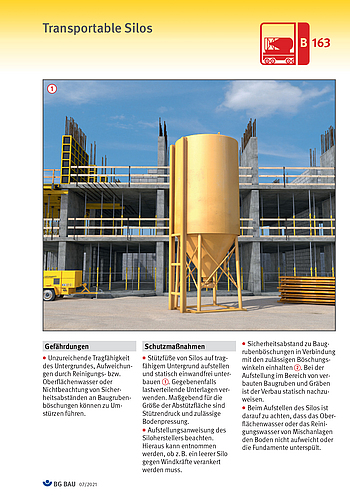 Titelbild Baustein B 163 Transportable Silos