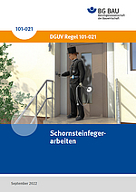 Titelbild DGUV Regel 101-021 Schornsteinfegerarbeiten