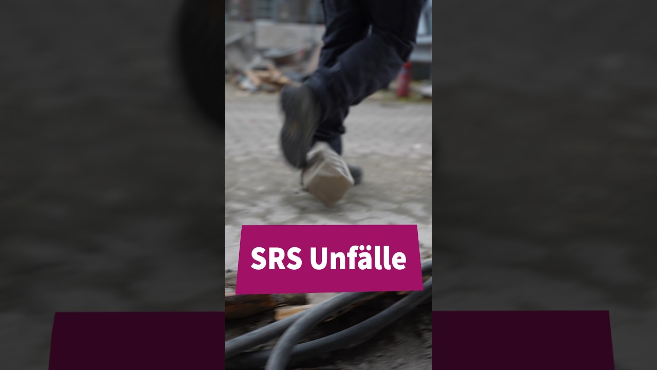 Video zu den Gefahren auf Baustellen durch Stolpern, Rutschen und Stürzen - insbesondere in der dunklen Jahreszeit.