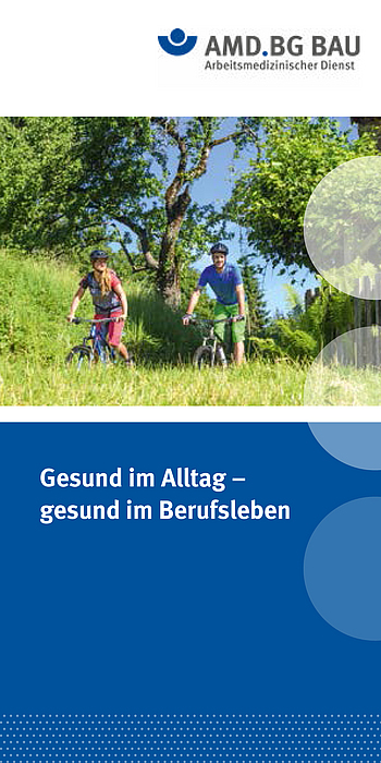 Titelseite Flyer "Gesund im Alltag - gesund im Berufsleben"