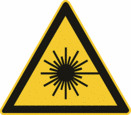 Sicherheitszeichen Warnzeichen - Warnung vor Laserstrahl W004