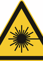 Sicherheitszeichen Warnzeichen - Warnung vor Laserstrahl W004