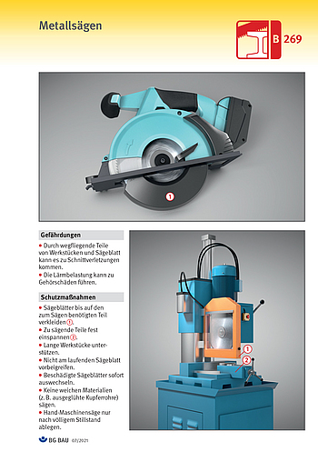 Titelbild Baustein B 269: Metallsägen