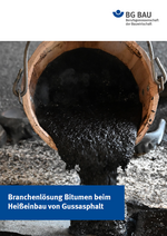 Titelbild der Branchenlösung Bitumen beim Heißeinbau von Gussasphalt.