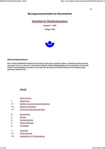 Titelbild PDF Merkblatt für Straßenbaulabors