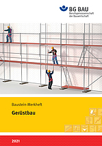 Titelbild Baustein Merkheft: Gerüstbau
