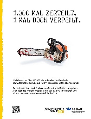 Bau auf Sicherheit - Unfall Plakat (A1)