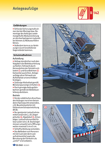 Titelbild Baustein B 142 Anlegeaufzüge