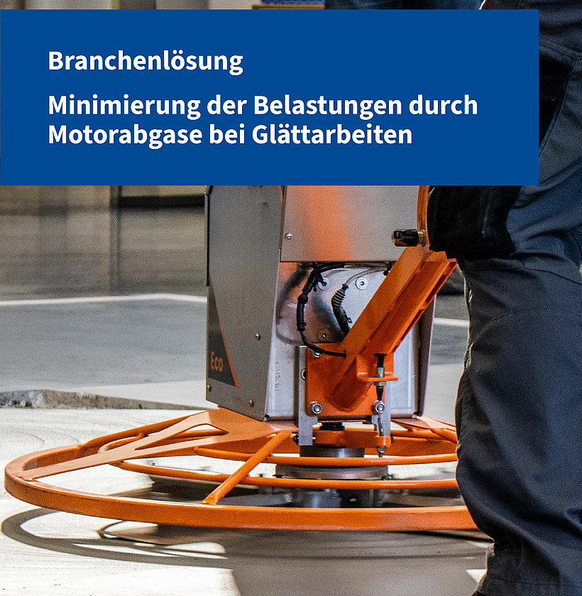 Titelbild der Branchenlösung Minimierung der Belastungen durch Motorabgase bei Glättarbeiten.