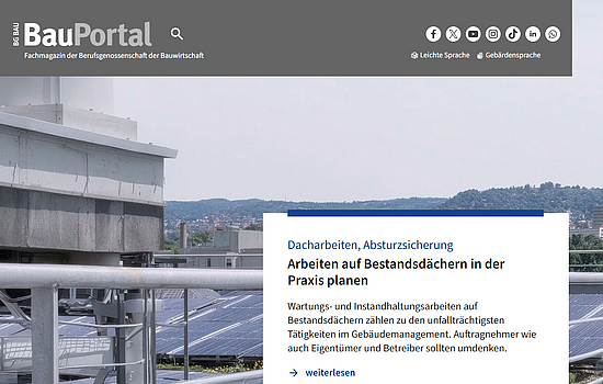 Screenshot zum Web-Magazin der BauPortal 3-2026.
