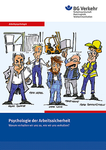 Titelbild der Broschüre Psychologie der Arbeitssicherheit