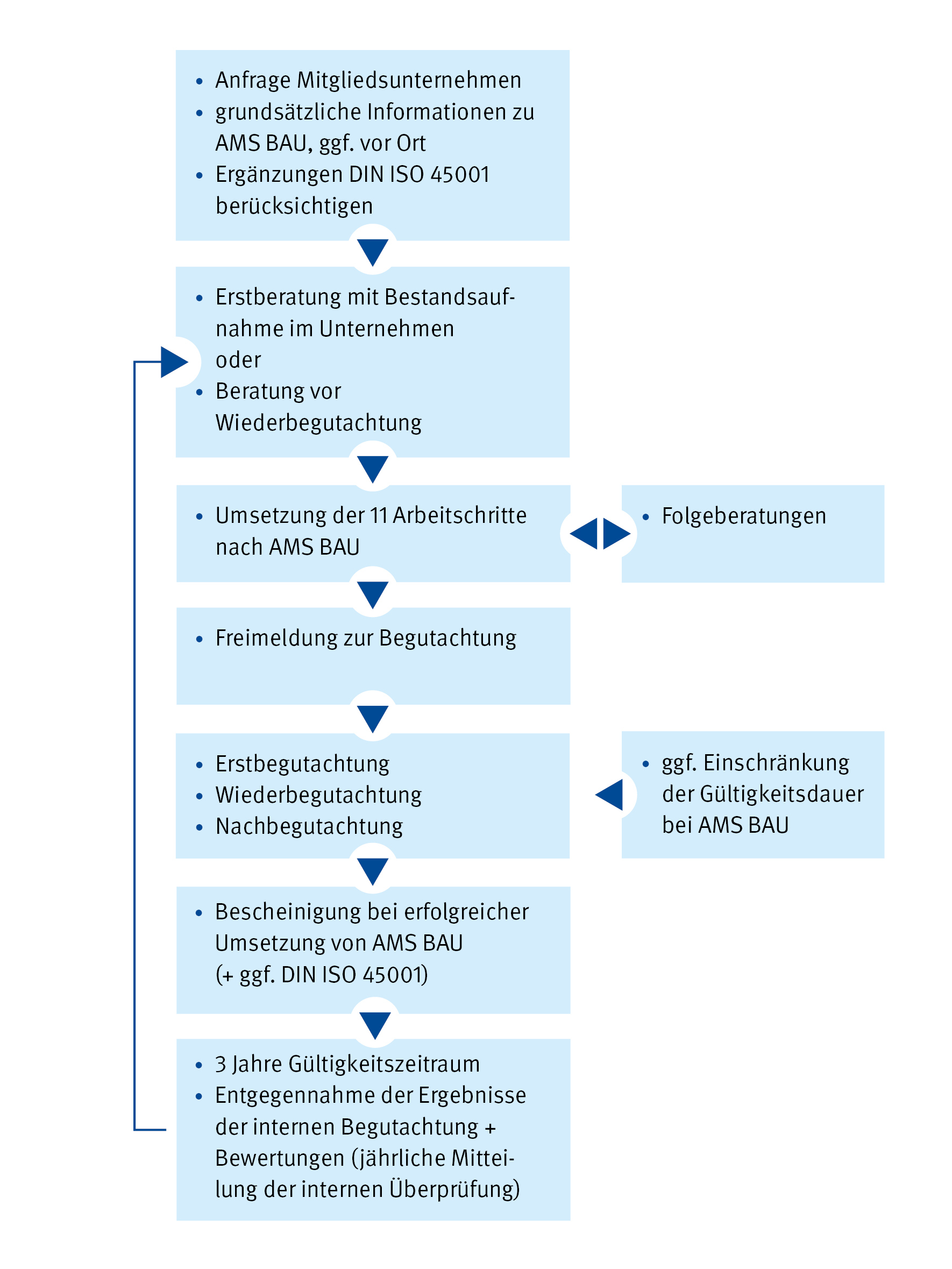 AMS BAU: 11 Arbeitsschritte zum sicheren und wirtschaftlichen