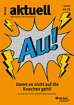 Titelbild der BG BAU aktuell 3-2022, Ausgabe Rohbau