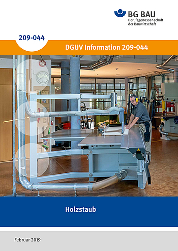 Titelbild DGUV Information 209-044: Holzstaub