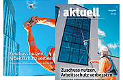 Collage der Titelbilder von BG BAU aktuell 3-2026.
