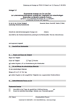 Ergänzende Mitteilung von Ort und Zeit (Anlage 1.2)