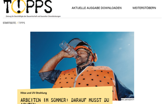 Homepage des Web-Magazins T!PPS 1/2023
