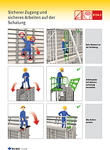 Flyer Sicherer Zugang und sicheres Arbeiten auf der Schalung