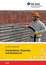 Titelbild Baustein-Merkheft: Trockenbauer, Verputzer und Stuckateure