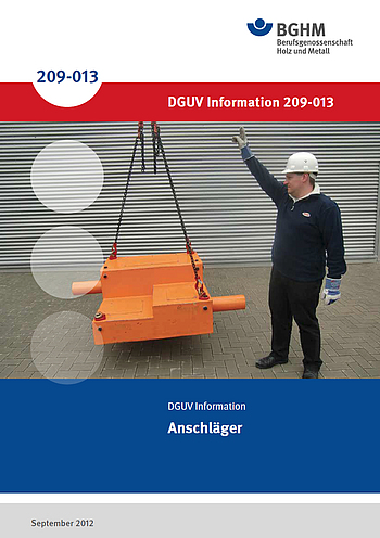 Titelbild DGUV Information 209-013 Anschläger