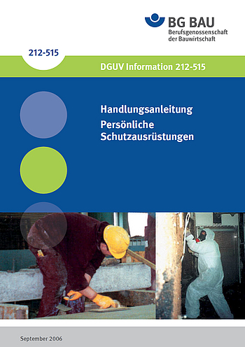 Titelbild DGUV Information 212-515 Persönliche Schutzausrüstungen
