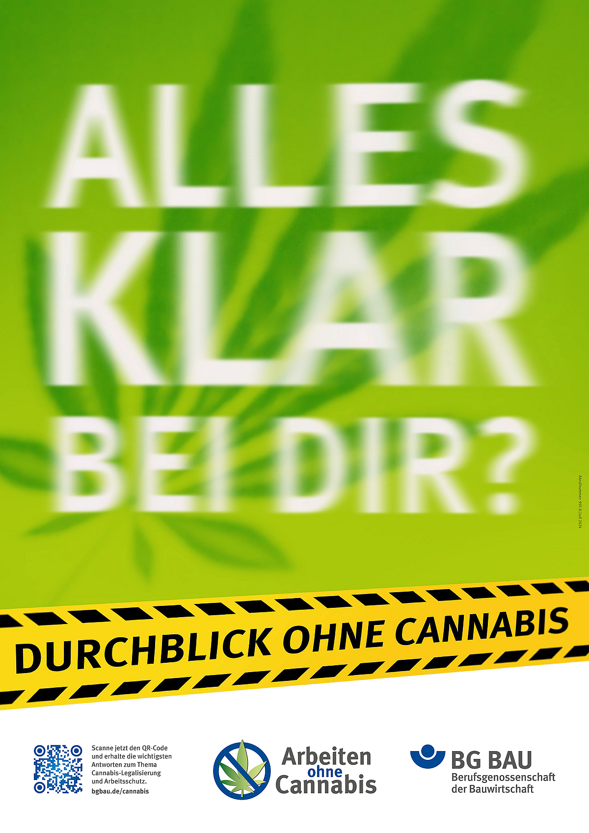 Poster „Alles klar bei dir?“ (DIN A2) BG BAU Berufsgenossenschaft