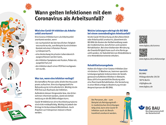 Wann gelten Infektionen mit dem Coronavirus als Arbeitsunfall?