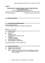 Objektbezogene Mitteilung zu T&auml;tigkeiten mit asbesthaltigen Gefahrstoffen (Anlage 1.3)