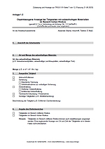 Objektbezogene Mitteilung zu Tätigkeiten mit asbesthaltigen Gefahrstoffen (Anlage 1.3)