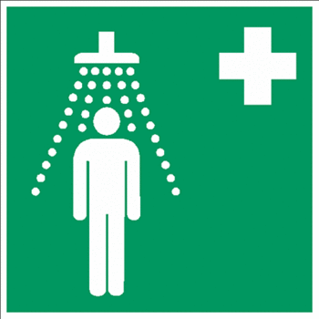 Sicherheitszeichen Rettungszeichen - Notdusche E012