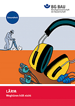 Titelbild der Broschüre: Lärm - Weghören hilft nicht