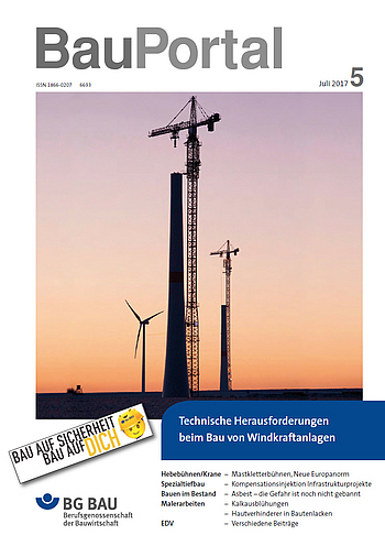 Titelbild der Zeitschrift BauPortal 5-2017