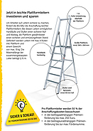 Bau auf Sicherheit - Leitern Plakat (A3)