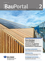 Titelbild  BauPortal Ausgabe 2-2023: Dem Holzbau verschrieben.